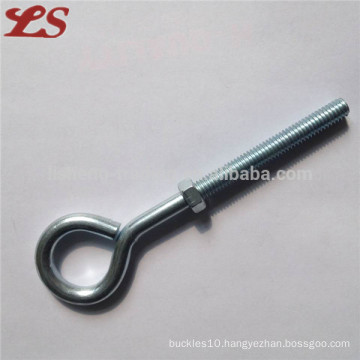 high strength electrical galvanized long shank eye bolts